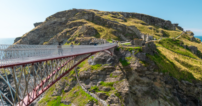 A bridge over a gaping drop