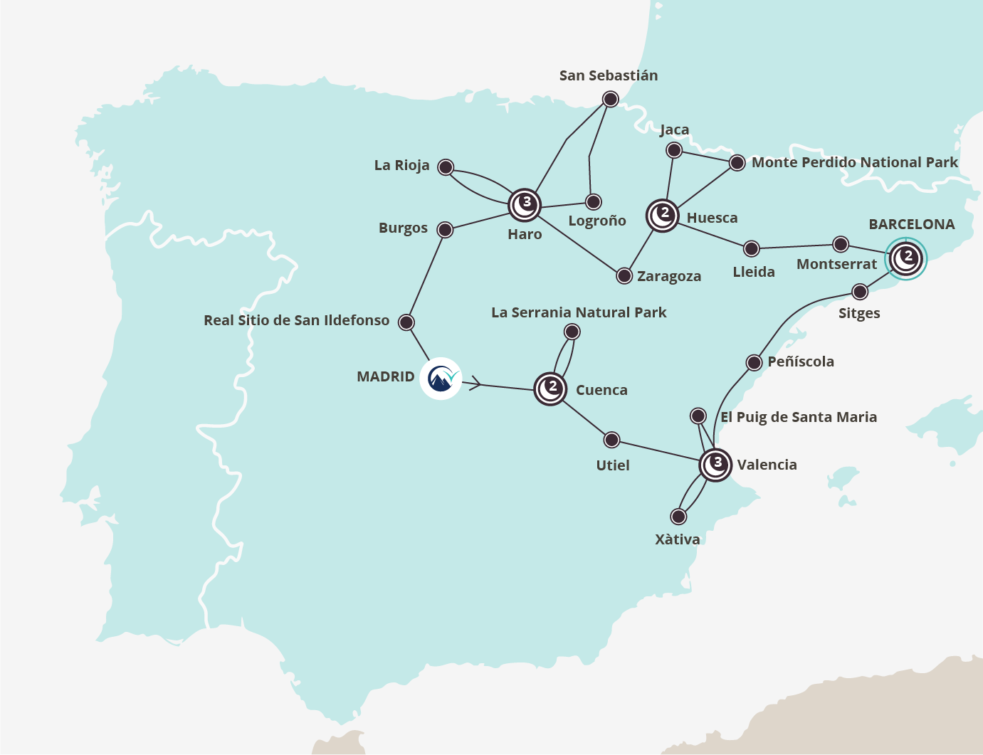 The Mountains & Mediterranean Marvels of Spain (Starts Madrid) - 13 day ...