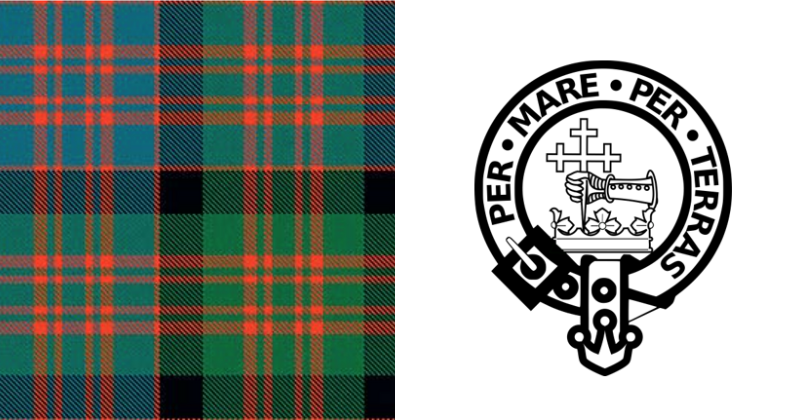 tartan and a crest