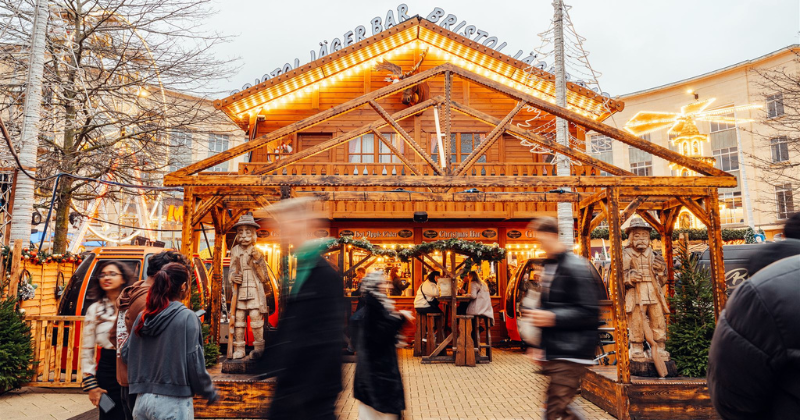 A stall at Bristol Christmas Markets