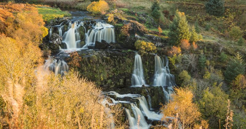 A series of waterfalls