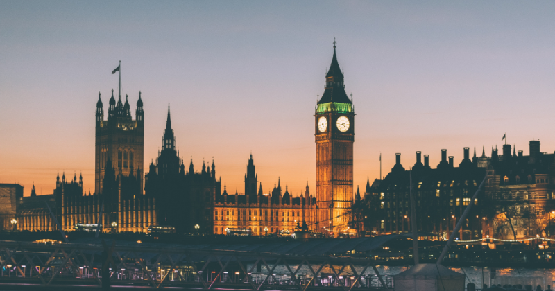 City of London at night