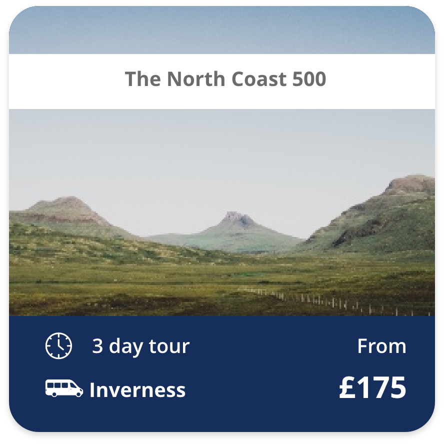 The North Coast 500 3 day tour