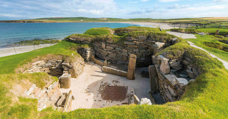 An ancient dig site hidden beneath the grass