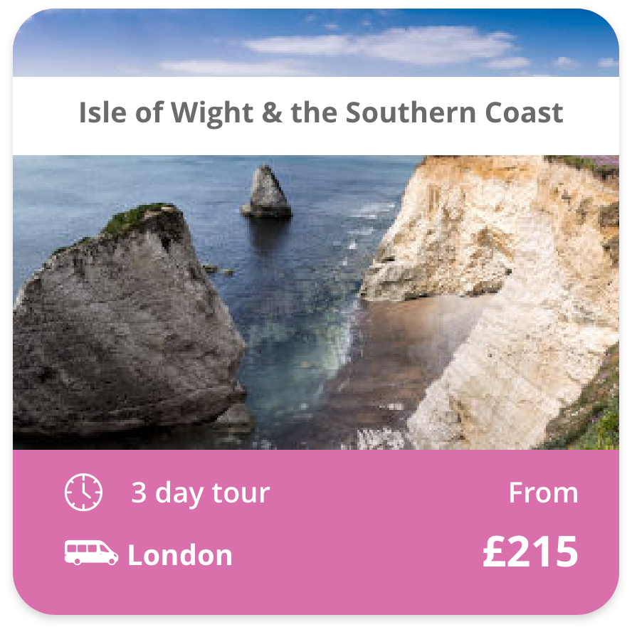 Isle of Wight & the Southern Coast 3 day tour