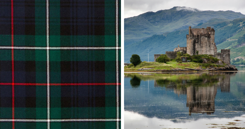 tartan and a castle