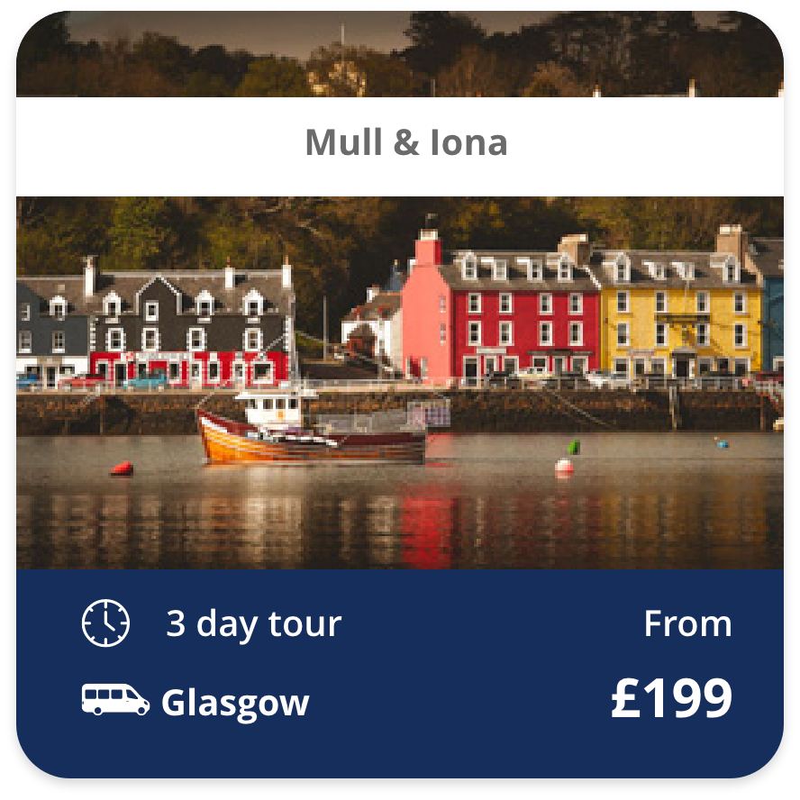 Mull & Iona 3 day tour