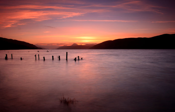 Loch Ness at sunset