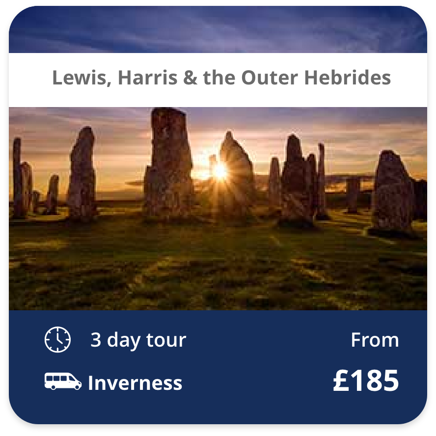 Lewis, Harris & the Outer Hebrides  3 day tour