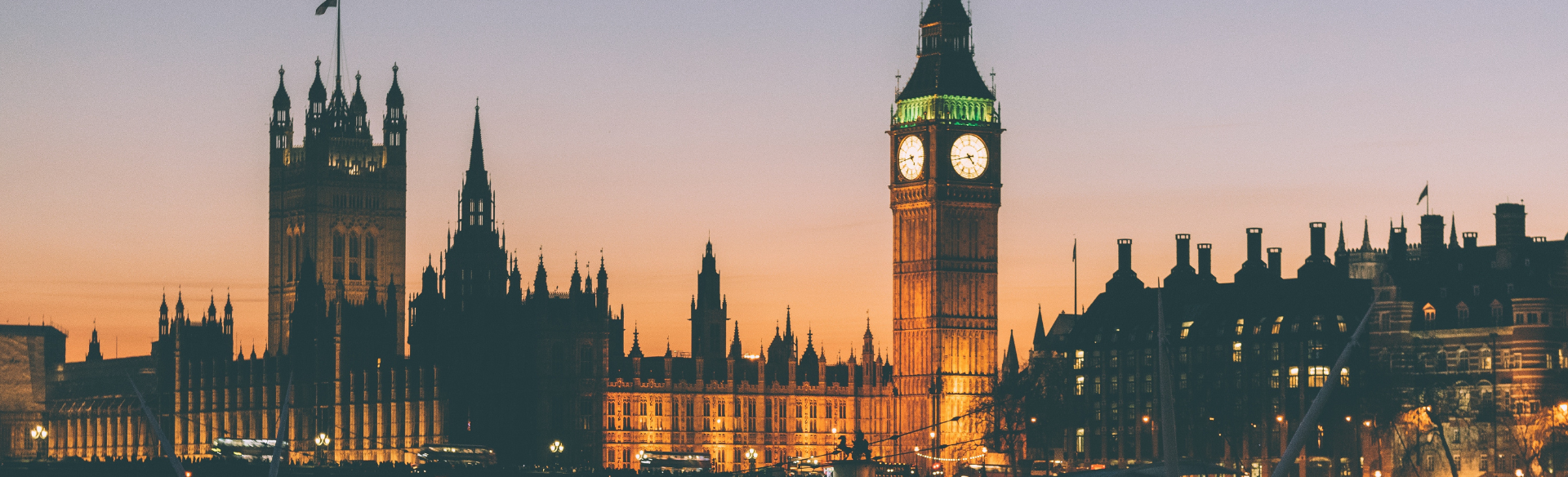 City of London at night