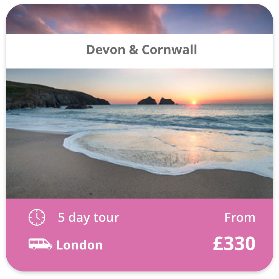 Devon & Cornwall 5 day tour