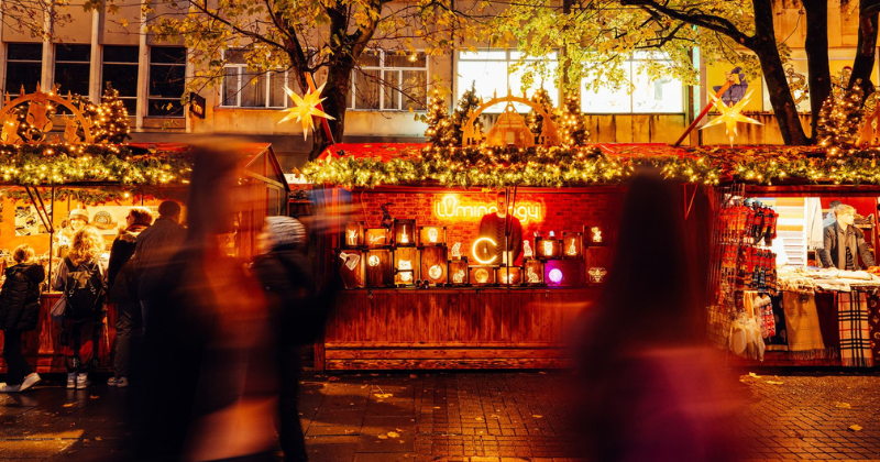 A stall at Bristol Christmas Markets