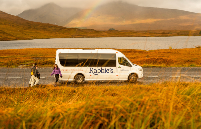 Rabbie's Bus in Highlands Scotland