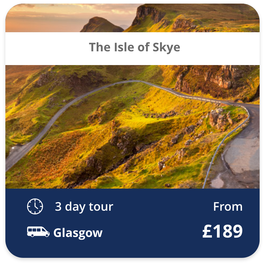 The Isle of Skye 3 day tour