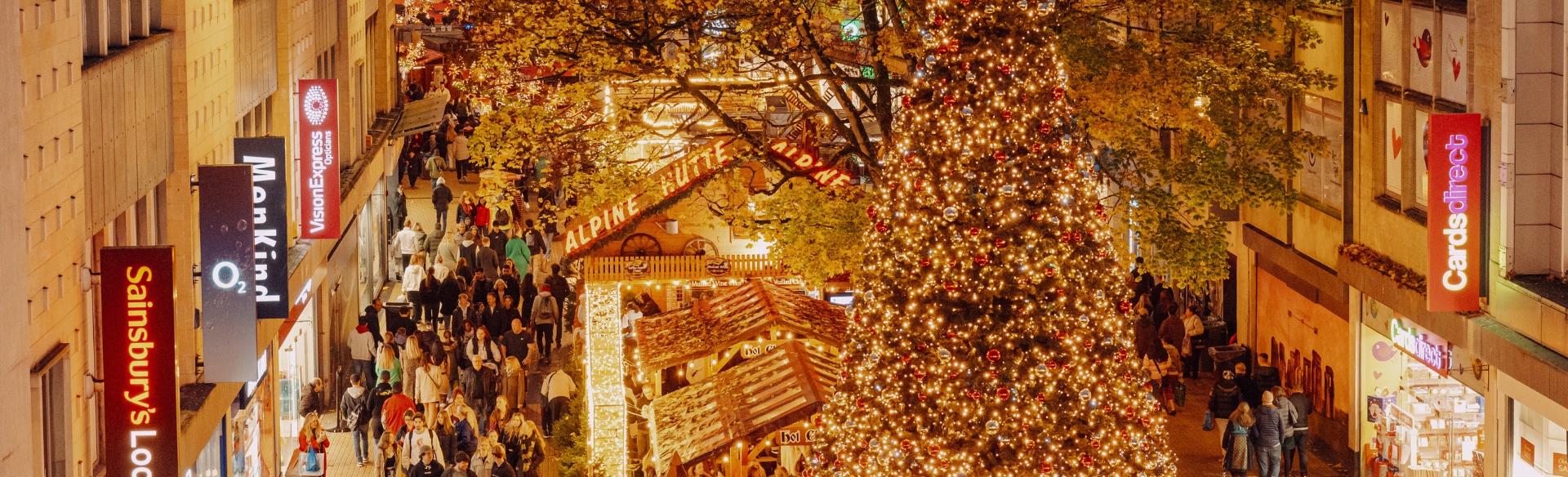 Christmas tree and markets