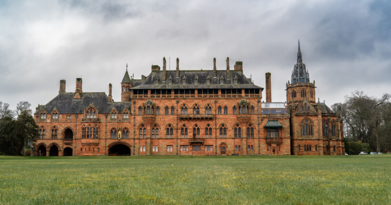 A neo-gothic mansion